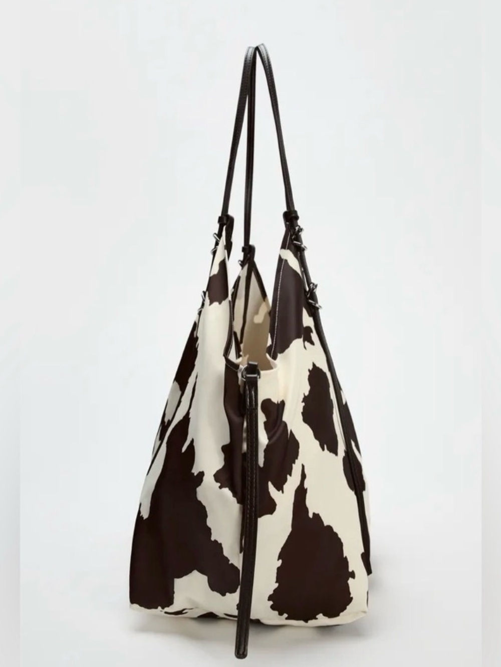 NEW- Zara Cow Print Satin
Shopper Tote - Picture 3 of 4